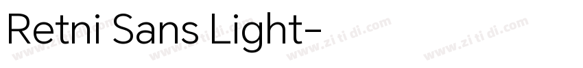 Retni Sans Light字体转换 Retni Sans Light字体转换